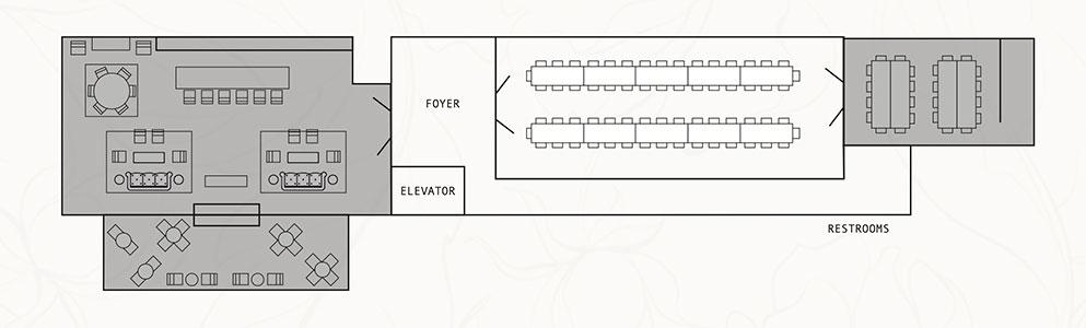 3rd Floor - The Monticello Room floor plan