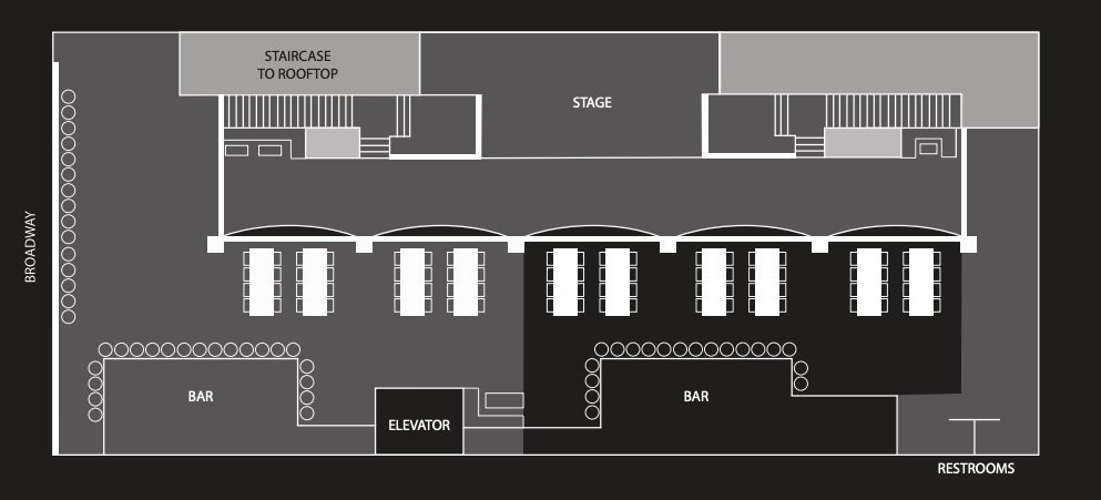 Honky Tonk - Center Mezzanine floor plan
