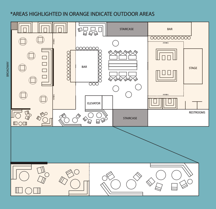 The Oasis - Semi Private Areas floor plan